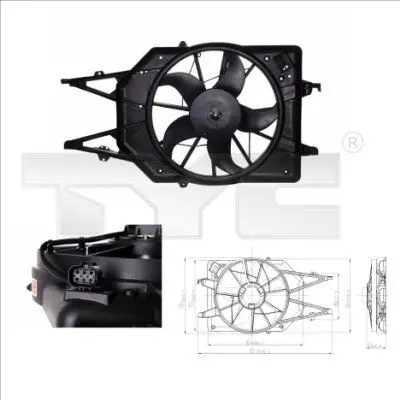 Handler.Part Fan, radiator TYC 8100017 1