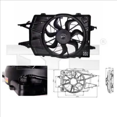 Handler.Part Fan, radiator TYC 8100018 1