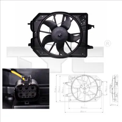 Handler.Part Fan, radiator TYC 8100020 1