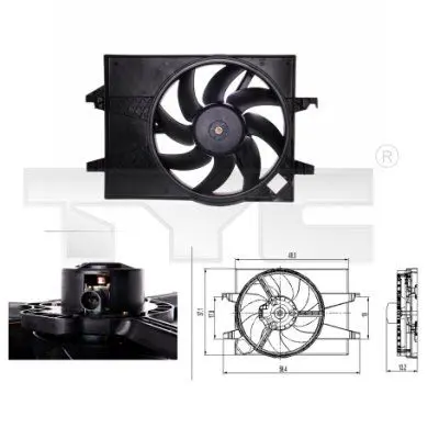 Handler.Part Fan, radiator TYC 8100026 1