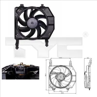 Handler.Part Fan, radiator TYC 8100029 1