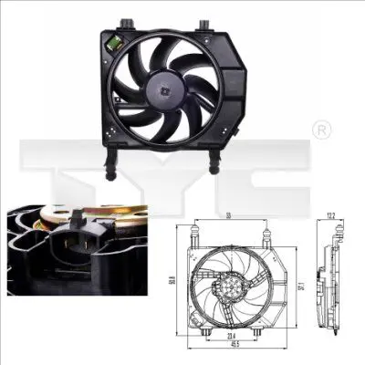 Handler.Part Fan, radiator TYC 8100033 1