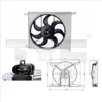 Handler.Part Fan, radiator TYC 8250003 1