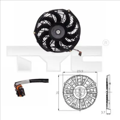 Handler.Part Fan, radiator TYC 8250005 1