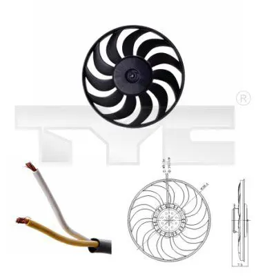 Handler.Part Fan, radiator TYC 8020052 1