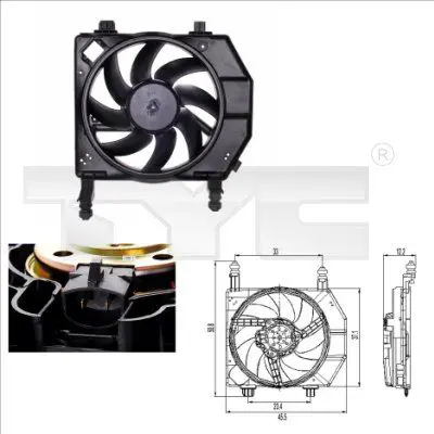 Handler.Part Fan, radiator TYC 8100022 1