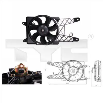 Handler.Part Fan, radiator TYC 8090012 1