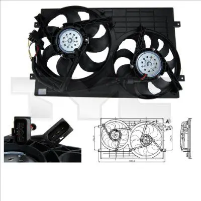 Handler.Part Fan, radiator TYC 8320001 1