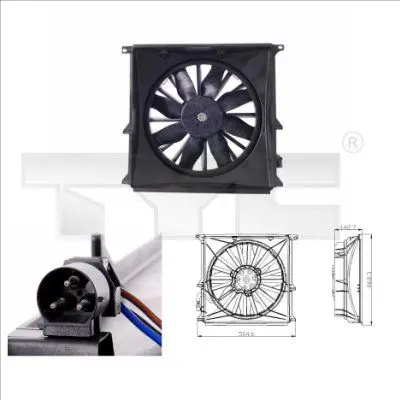 Handler.Part Fan, radiator TYC 8030004 1