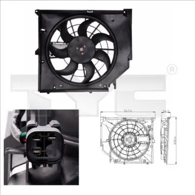 Handler.Part Fan, radiator TYC 8030005 1