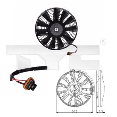 Handler.Part Fan, radiator TYC 8250006 1