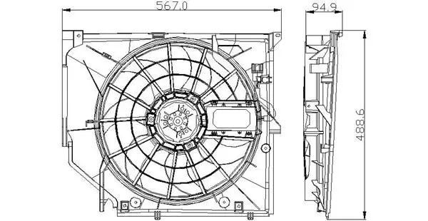 Handler.Part Fan, radiator TYC 8030005 2