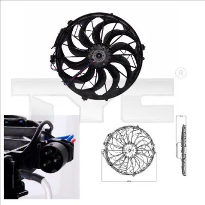 Handler.Part Fan, radiator TYC 8030003 1