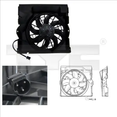 Handler.Part Fan, radiator TYC 8030009 1