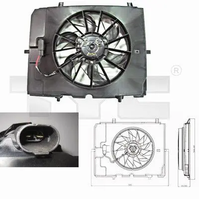 Handler.Part Fan, radiator TYC 8210002 1