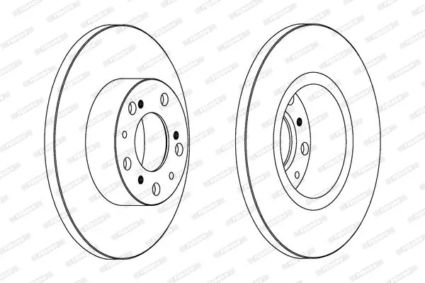 Handler.Part Brake disc FERODO DDF069 2