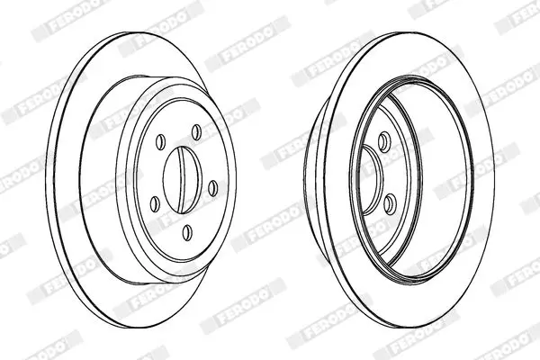 Handler.Part Brake disc FERODO DDF1760 2