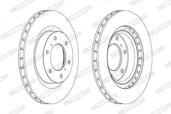 Handler.Part Brake disc FERODO DDF175C 3