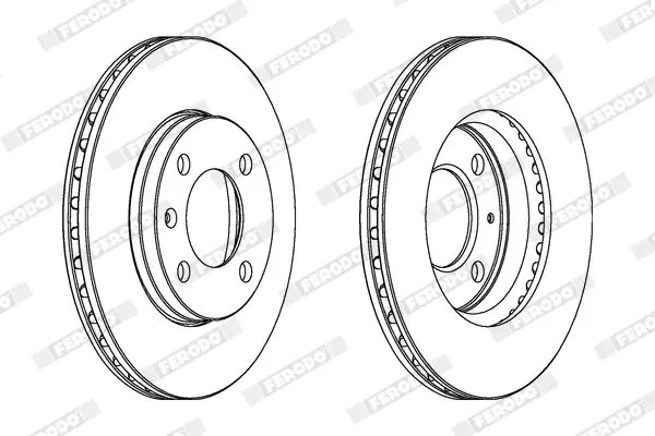 Handler.Part Brake disc FERODO DDF175C 2