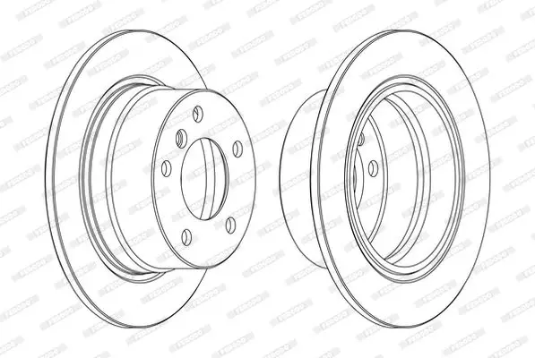 Handler.Part Brake disc FERODO DDF1028C 1