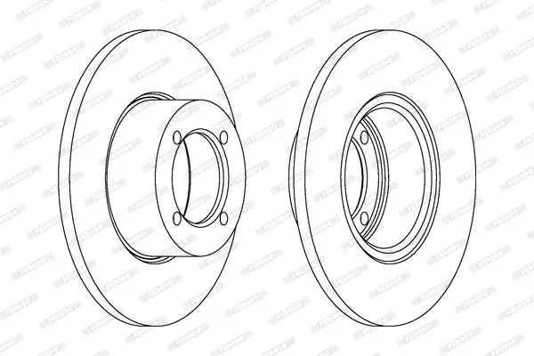 Handler.Part Brake disc FERODO DDF001 2