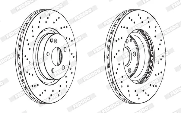 Handler.Part Brake disc FERODO DDF1769C1 1