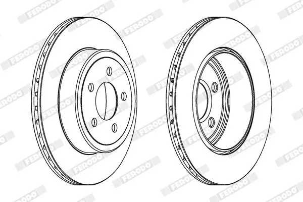 Handler.Part Brake disc FERODO DDF1766C1 2