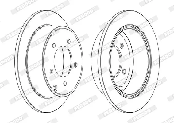 Handler.Part Brake disc FERODO DDF1762C 3