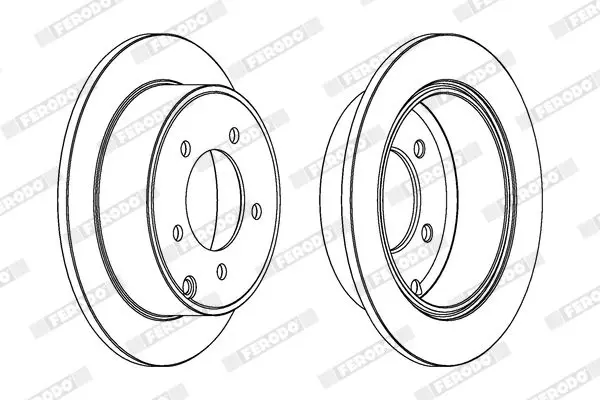 Handler.Part Brake disc FERODO DDF1762C 2