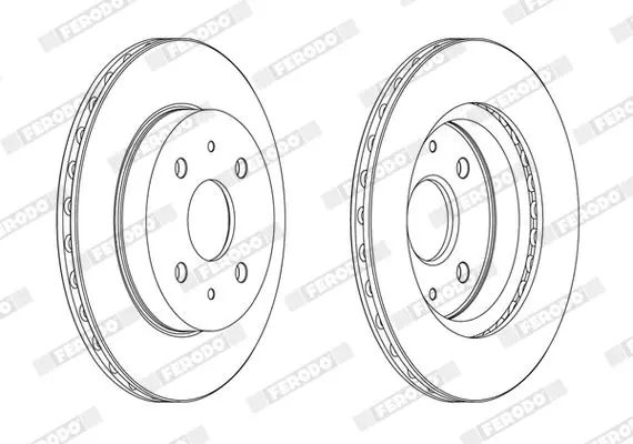 Handler.Part Brake disc FERODO DDF1774C 1