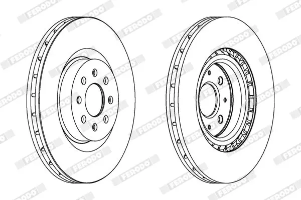 Handler.Part Brake disc FERODO DDF1773C 1