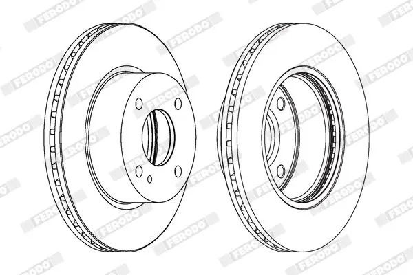 Handler.Part Brake disc FERODO DDF1740C 2