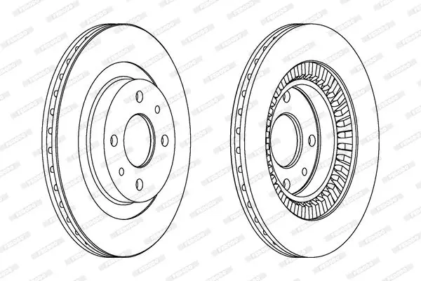 Handler.Part Brake disc FERODO DDF1147 2