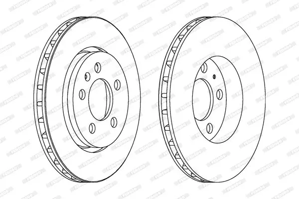 Handler.Part Brake disc FERODO DDF1154C 1