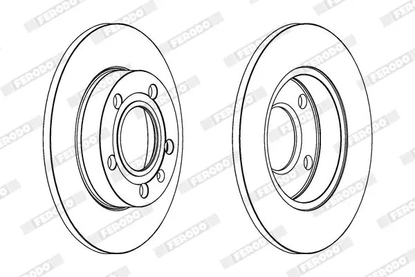 Handler.Part Brake disc FERODO DDF1709C 2