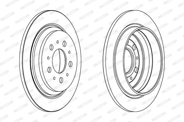 Handler.Part Brake disc FERODO DDF1259 2