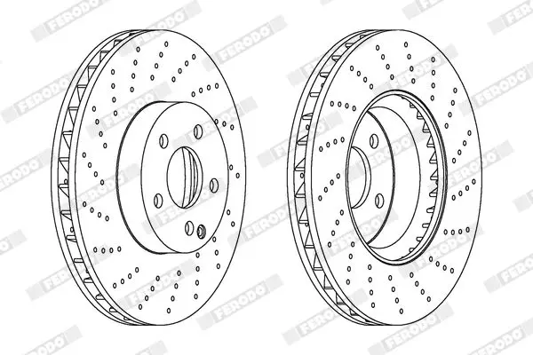 Handler.Part Brake disc FERODO DDF1694C1 2