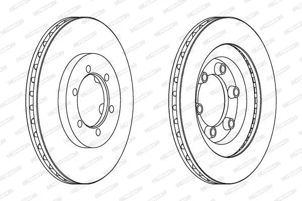 Handler.Part Brake disc FERODO DDF1346 1