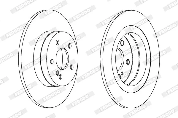 Handler.Part Brake disc FERODO DDF1691C 2