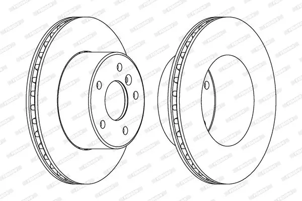 Handler.Part Brake disc FERODO DDF1379C1 2