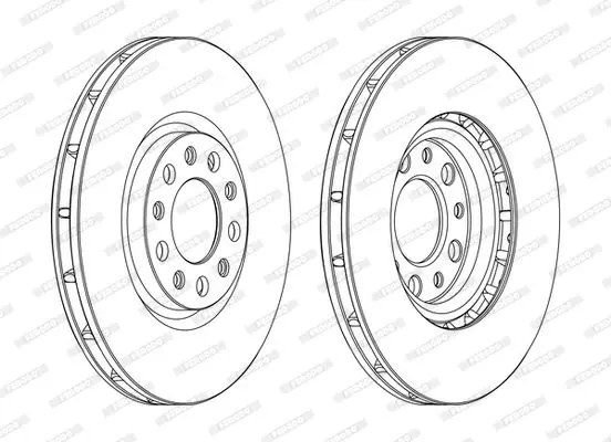 Handler.Part Brake disc FERODO DDF1451C 2