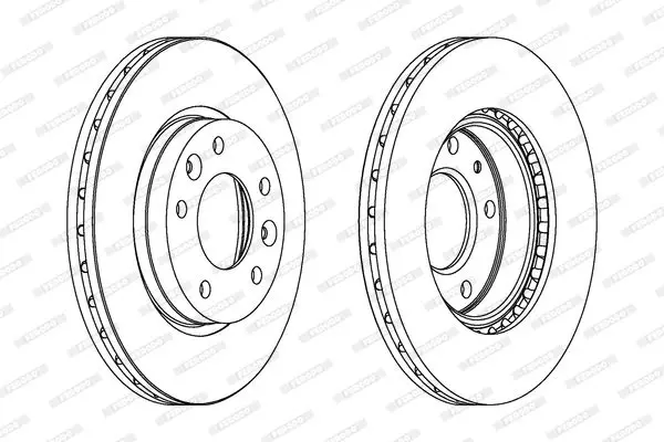 Handler.Part Brake disc FERODO DDF1460 2