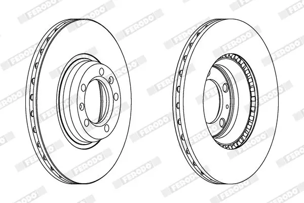 Handler.Part Brake disc FERODO DDF168 2