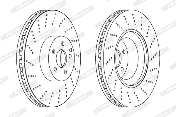 Handler.Part Brake disc FERODO DDF1662C1 2