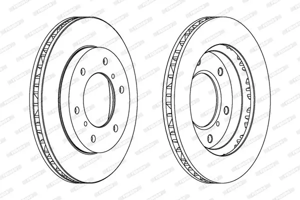 Handler.Part Brake disc FERODO DDF1384 2