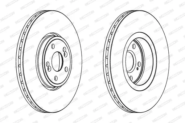 Handler.Part Brake disc FERODO DDF1405C1 2