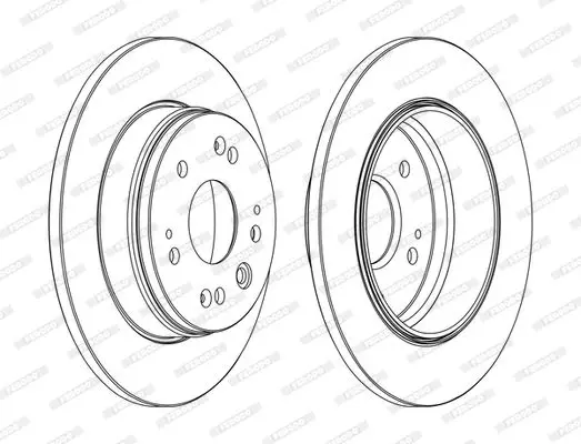 Handler.Part Brake disc FERODO DDF1540C 1