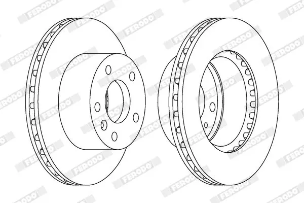 Handler.Part Brake disc FERODO DDF1643 2