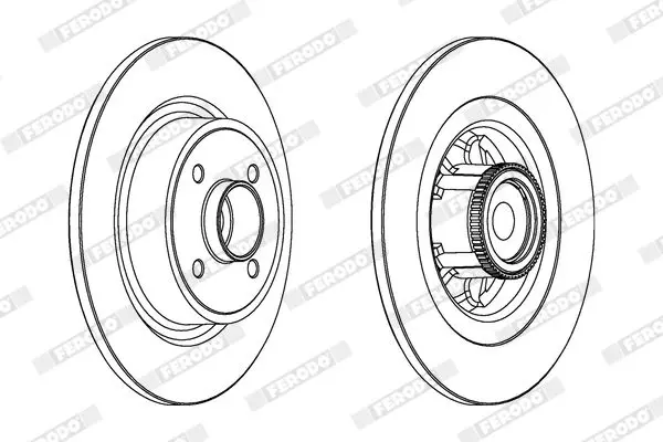 Handler.Part Brake disc FERODO DDF16411 2