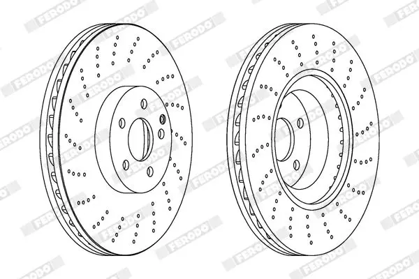 Handler.Part Brake disc FERODO DDF1637C1 2